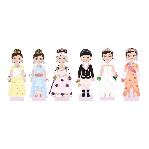 FLOSS & ROCK - Charlotte Magnetic Dress Up Doll  - (39P3501)