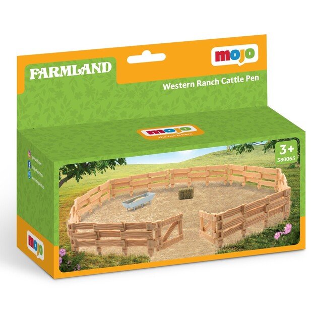 Mojo - Western Ranch animal enclosure - Country life, 11 pieces (MJ-380065)