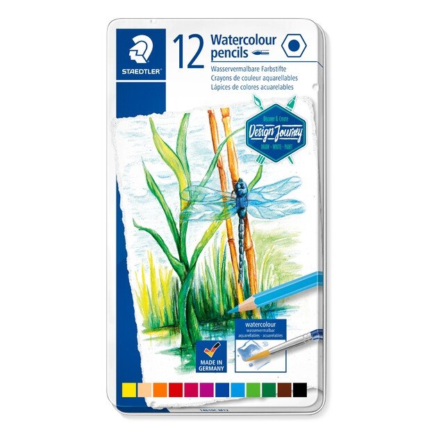 Staedtler - Watercolor colored pencil, 12 pcs (14610C M12)