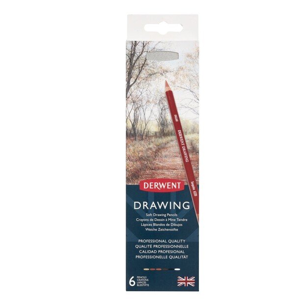 Derwent - Drawing Pencils Tin (6 pcs) (601084)