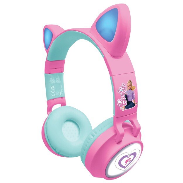 Lexibook - Barbie Bluetooth headphones with light (HPBTKTBB)