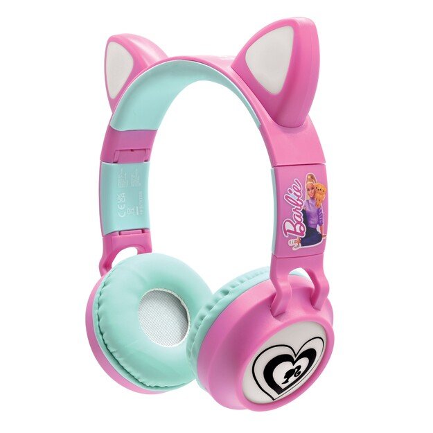 Lexibook - Barbie Bluetooth headphones with light (HPBTKTBB)