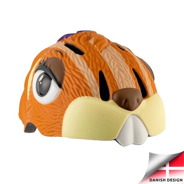 Crazy Safety - Chipmunk Bicycle Helmet - Brown (101001-03)