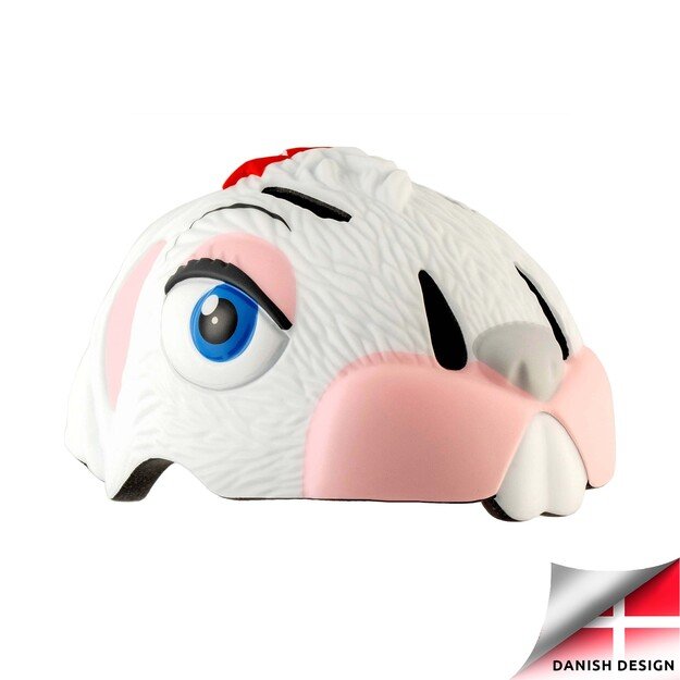 Crazy Safety - Bunny Bicycle Helmet - White (101001-02)