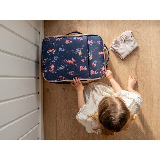Filibabba - Suitcase in recycled RPET - Rainbow Reef - (FI-03055)