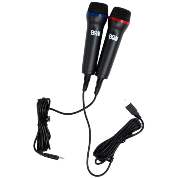 DON ONE - GMIC200 DUAL Universal Duets Twin USB Microphone Pack  (PS5/PS4/PS3/Xbox One/Xbox 360/PC/DVD)