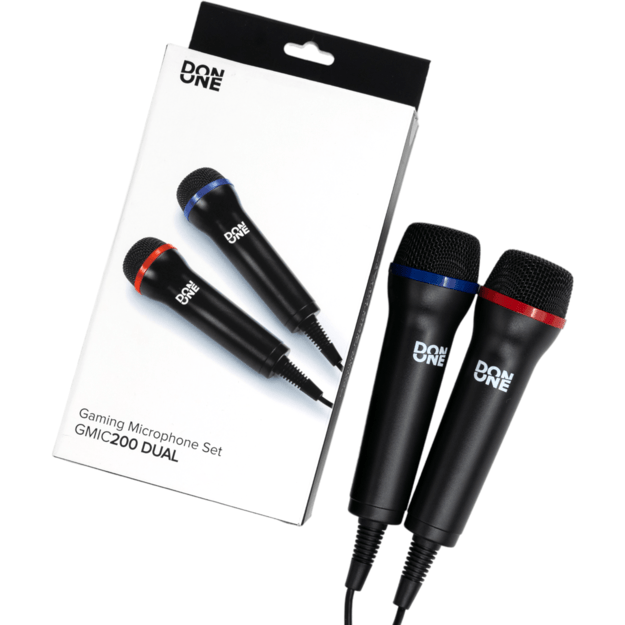 DON ONE - GMIC200 DUAL Universal Duets Twin USB Microphone Pack  (PS5/PS4/PS3/Xbox One/Xbox 360/PC/DVD)