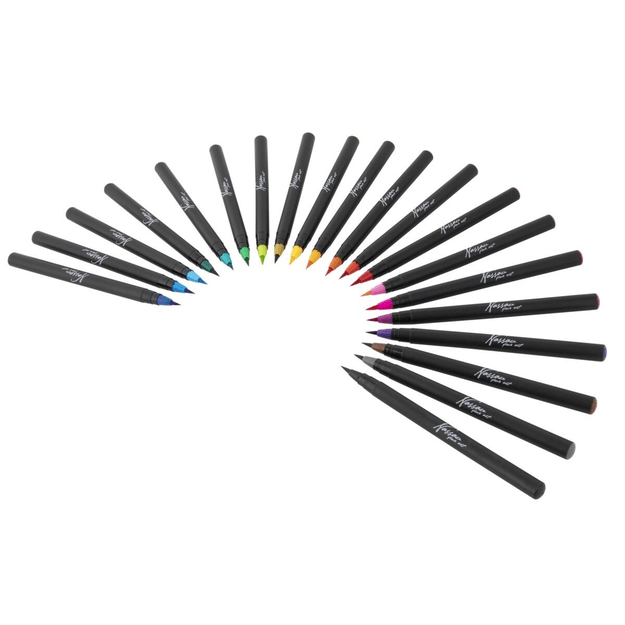 Nassau - Aquarel brush markers 20 pcs + 1 waterbrush (AR0511/GE)