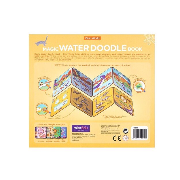 mierEdu - Magic Water Doodle Book - Dino World (ME230D)