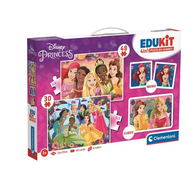 Clementoni - Edukit 4in1 - Disney Princess (18297)