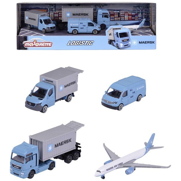 Majorette - MAERSK 4 Pieces Giftpack (212057290Y06)