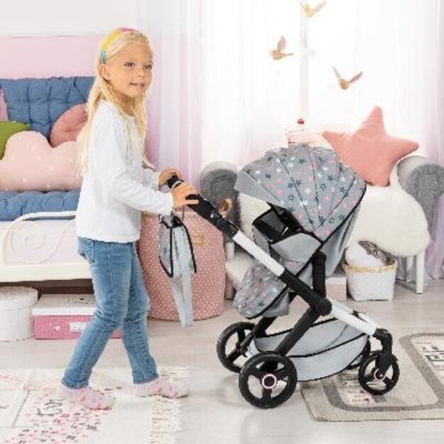 Bayer - Dolls Pram Xeo - Grey (17007AA)