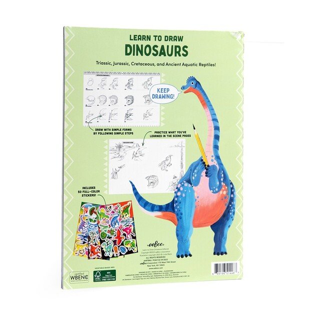 eeBoo - Learn to Draw - Dinosaurs - (EARTBK6)