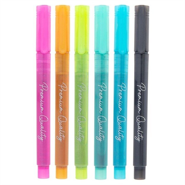 Craft Sensations - Outline markers, 13,5x1,1cm, 6 pcs - K-CR5003/GE