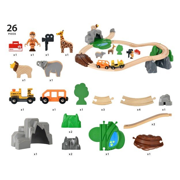 BRIO - Safari Adventure Train Set (33960)