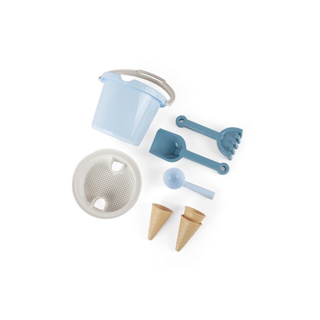 Dantoy - Bucket set w. Ice cream cones - Blue (4802)