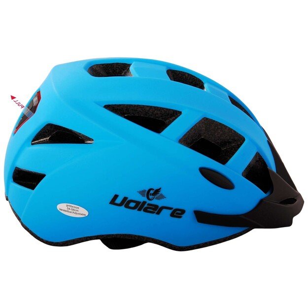 Volare - Bicycle Helmet - Blue w/LED 54-58 cm (1128)