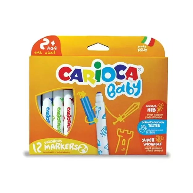 Carioca - Marker w/ children's grip (12 pcs) (809428)