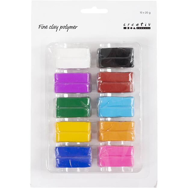 Fine Clay - Polymer - Colourful 10x20 g (78101)