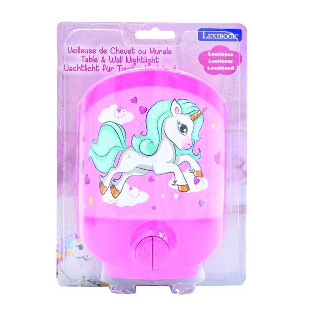 Lexibook - Unicorn Wall & Table Nightlight (NLJ20UNI)