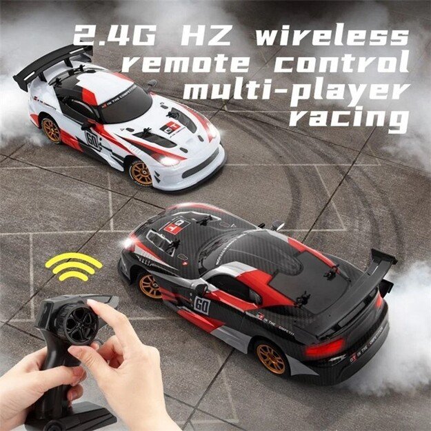 JJRC - Remote Controlled Drift Car with 2 Wheel Sets - White