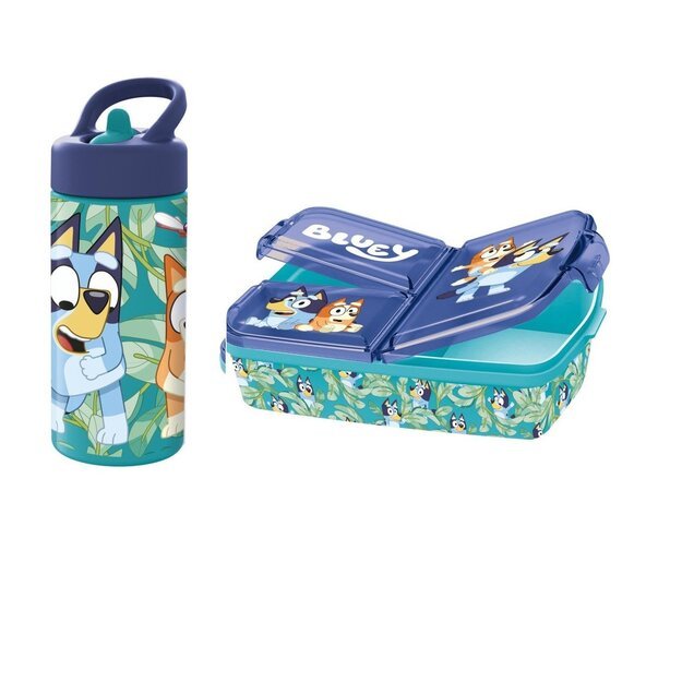 Stor - Multi Lunch Box + Water Bottle - Bluey