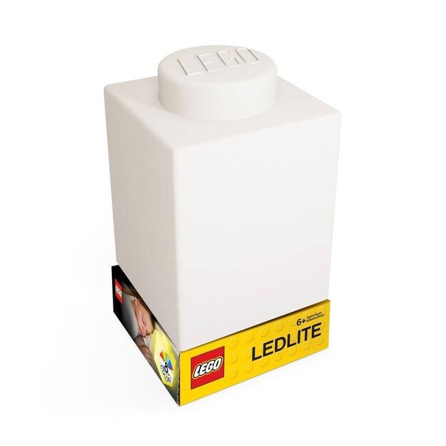 LEGO - Night Light w/LED - Silicone Brick - White