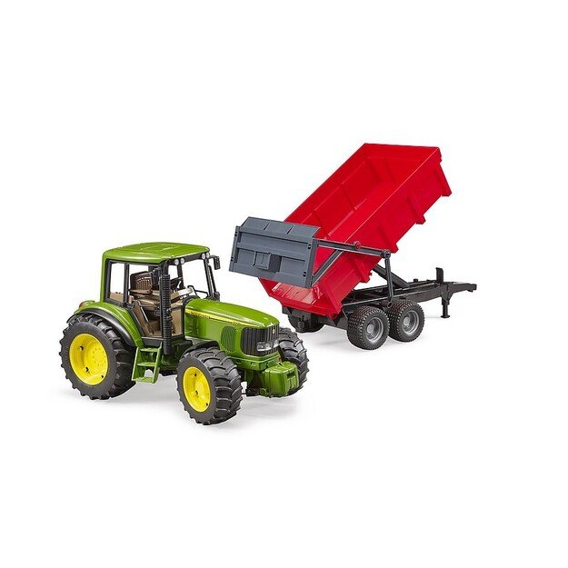 Bruder - John Deere 6920 with tipping trailer , red (02057)