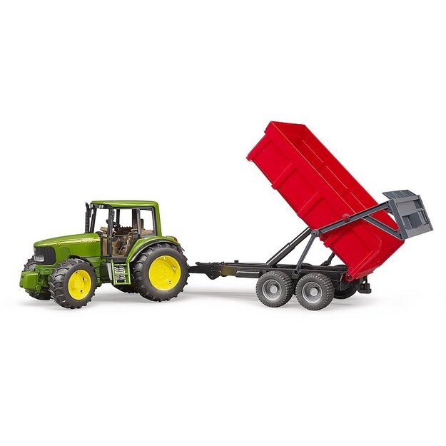 Bruder - John Deere 6920 with tipping trailer , red (02057)