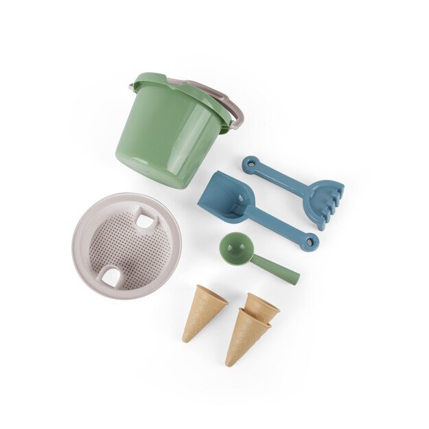 Dantoy - Bucket set w. Ice cream cones - Green (4800)