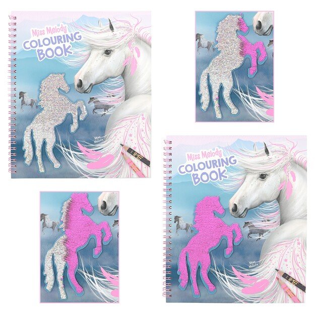 Miss Melody - Colouring Book With Reversible Sequins ( 0412756 )