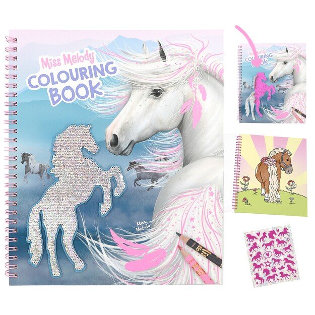 Miss Melody - Colouring Book With Reversible Sequins ( 0412756 )