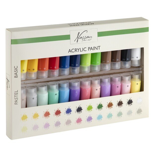 Nassau - Paint Set Acrylic 24 x 22 ml - (K-AR0737/GE)