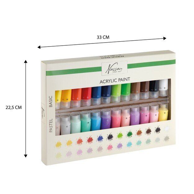 Nassau - Paint Set Acrylic 24 x 22 ml - (K-AR0737/GE)