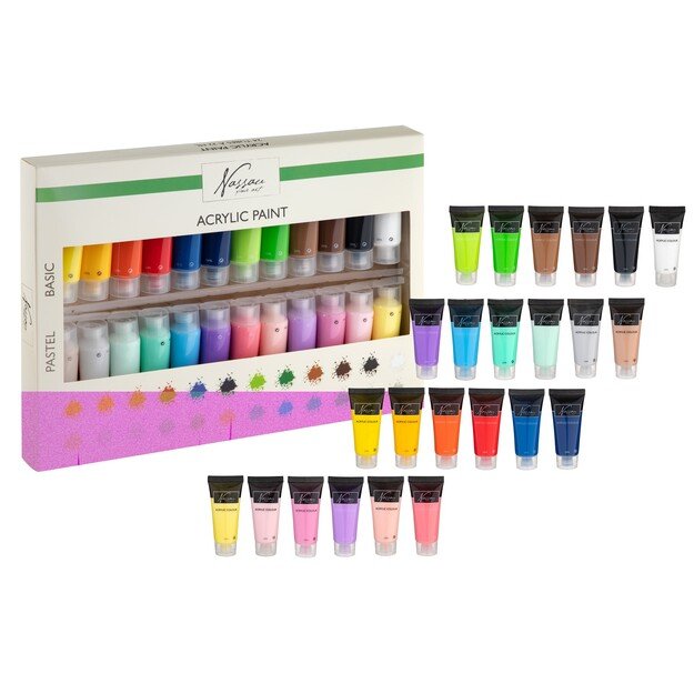 Nassau - Paint Set Acrylic 24 x 22 ml - (K-AR0737/GE)