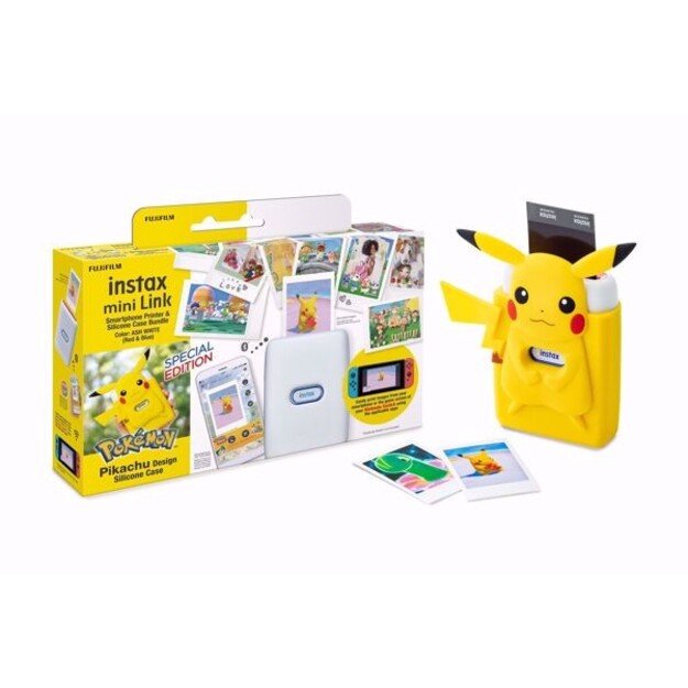 Fuji - Instax Mini Link Compact Photo Printer - Pokemon Special Bundle Kit