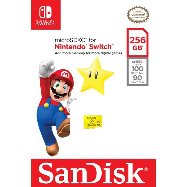 Sandisk - MicroSDXC Nintendo Switch 256GB