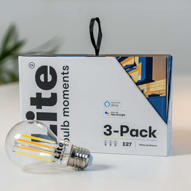 Lite bulb moments - White Ambiance E27 Filament Bulb - 3-Pack -S