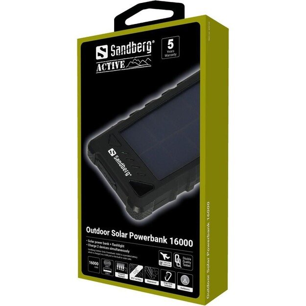 Sandberg - Outdoor Solar Powerbank 16000mAh