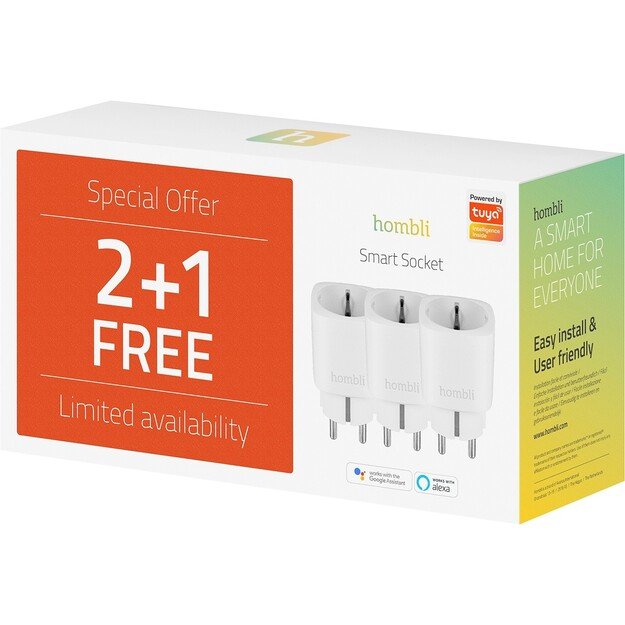 Hombli - Smart Plug (EU) Promo Pack 2+1