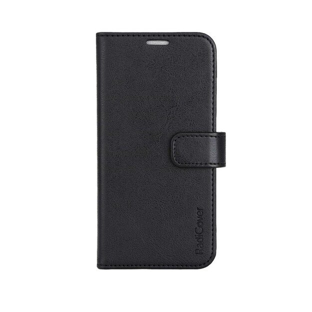 RadiCover - Radiation Protection Wallet Vegan Leather iPhone 15 PRO Flipcover Black PU