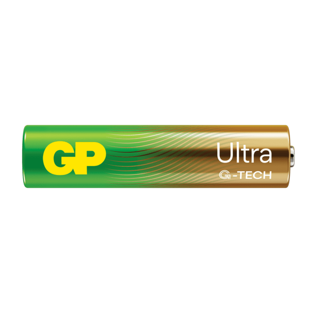 GP - Ultra Alkaline AAA Batteries, 24AU/LR03, 1.5V, 4-Pack