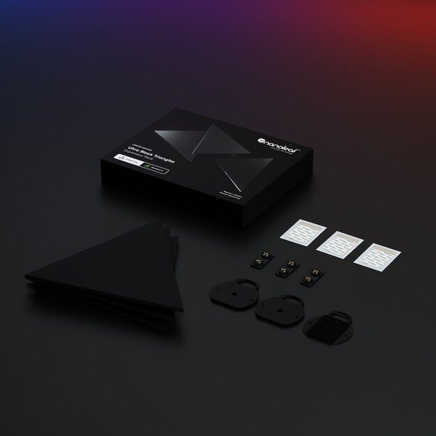 Nanoleaf - Shapes Triangles Ultra Black Edition Expansion Pack (3Pack)