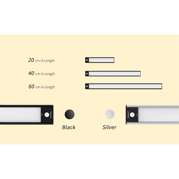 Yeelight - Motion Sensor Closet Light 20cm (Silver 2700K)