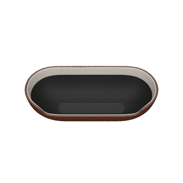 KeyBudz - PodSkinz Artisan Series Leather Case - Handcrafted Leather Case for your Airpods 3 (Color: Natural Brown)