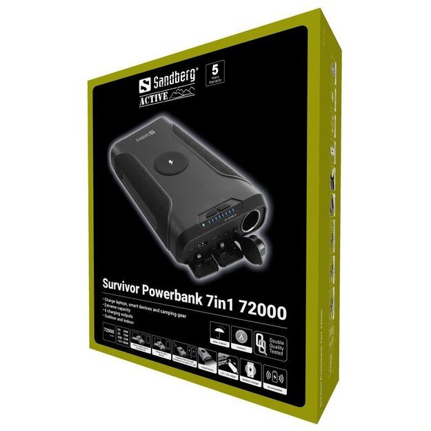 Sandberg - Survivor Powerbank 7in1 72.000 mAh