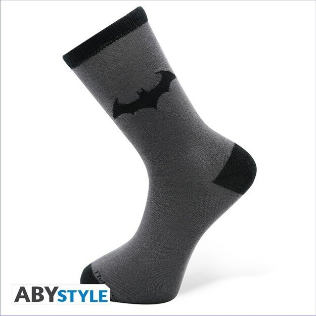 DC COMICS - Socks - Black & Grey - Batman