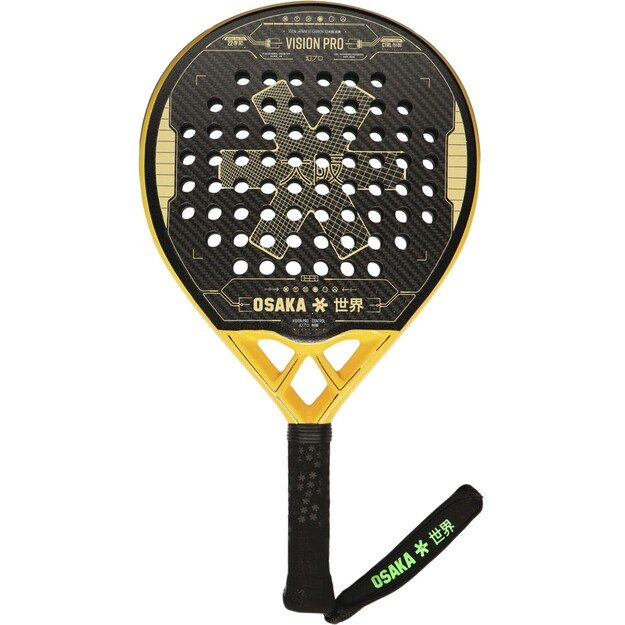 Osaka - Vision Pro Control Padel Bat - Black & Honey