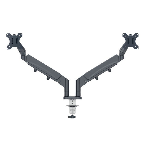 Leitz - Ergo Monitor arm space-saving dual - Dark grey