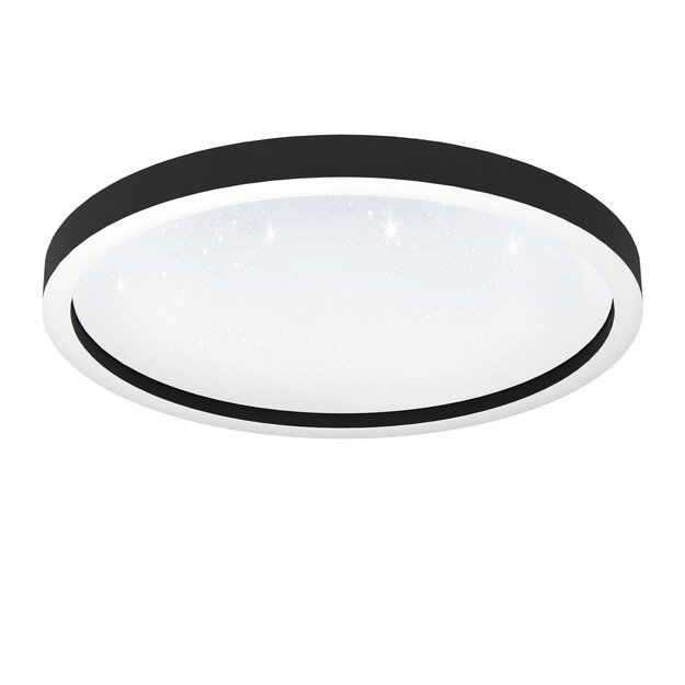 EGLO - Montemorelos-Z loft lamp black w/crystal effect Ø57 - RGB + TW - Zigbee, Bluetooth